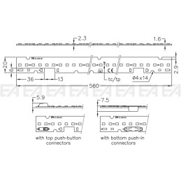 Scheda LED CL398 disegno tecnico