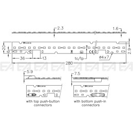 PCB LED board CL397 technical drawing