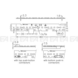 Scheda LED CL396 disegno tecnico Scheda LED CL396 disegno tecnico