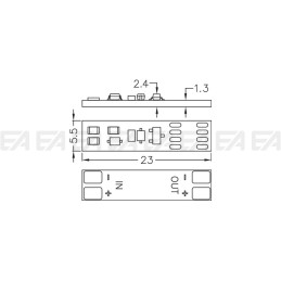 LED's protection circuit HPG001 technical drawing