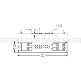 LED's protection circuit HPG002 technical drawing
