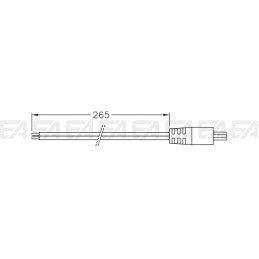 Divisible flat cable CAV017 technical drawing