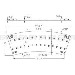 Scheda LED CL099 disegno tecnico