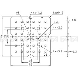 Scheda LED CL526 disegno tecnico