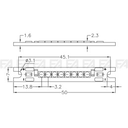 Scheda LED a tensione costante CL590, 24Vdc