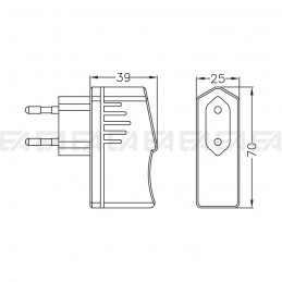 Alimentatore LED ALS005015.260 disegno tecnico