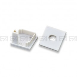 Satin silver aluminium profile PRA04X