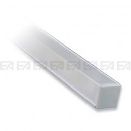 Satin silver aluminium profile PRA04X