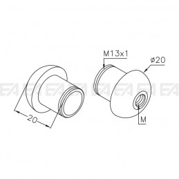 Supporto SPO143 disegno tecnico