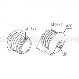 Supporto SPO146 disegno tecnico