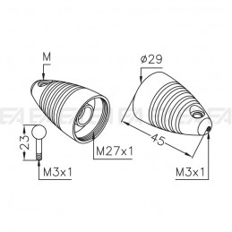 Supporto SPO151 disegno tecnico