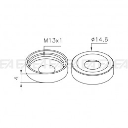 Ring GHI018 technical drawing