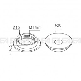 Ring GHI020 technical drawing