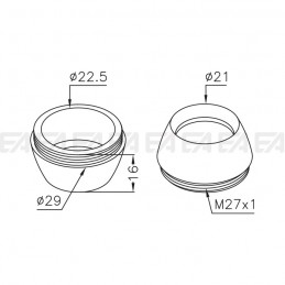 Ring GHI025 technical drawing