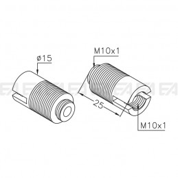 Supporto SUP094.00 disegno tecnico