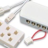 Junction box and connectors for flexible cables