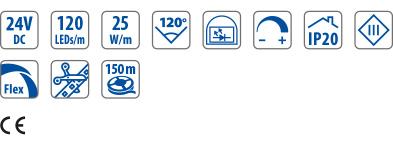 120LEDs - 25W - IP20