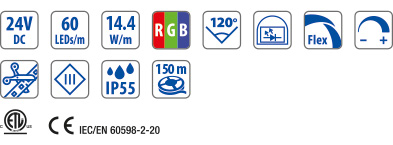 24Vdc - ip55 - rgb - flexible