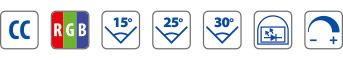 RGB - constant current - 10°/25°/40° viewing