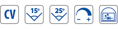 constant voltage - lens viewing 15° or 25°