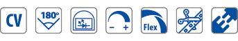 constant voltage - divisible - linkable - flexible - 180° viewing