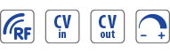 CV in - CV out - RF