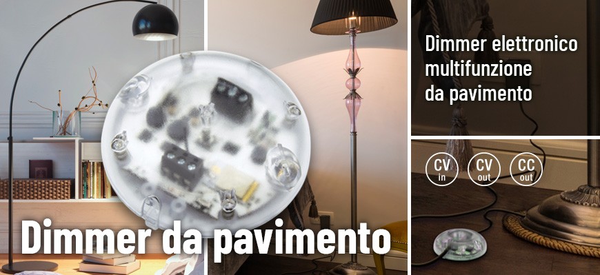 Dimmer elettronico multifunzione da pavimento