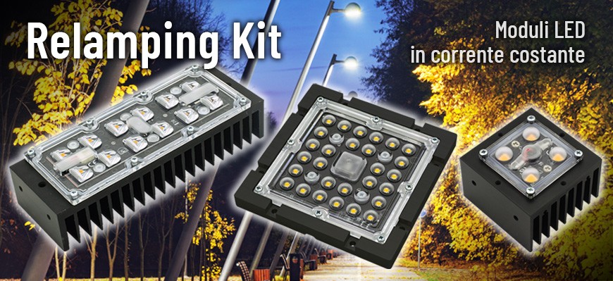MT467, MT526, MT551, moduli LED specifici per lluminazione stradale, civile e industriale