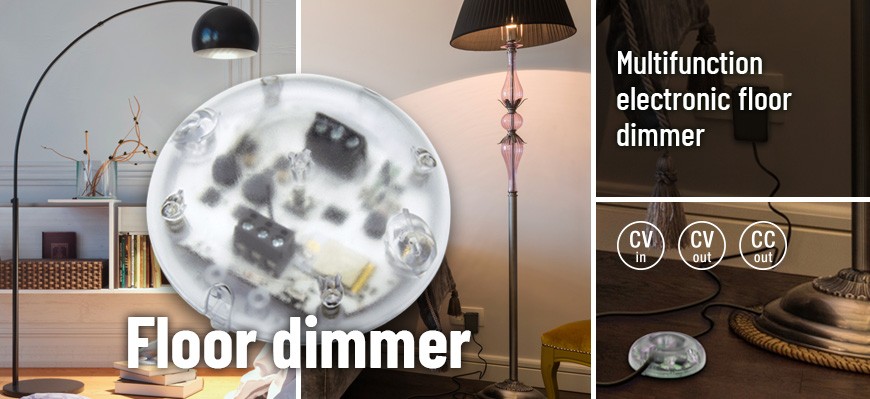 Multifunction electronic floor dimmer